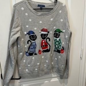 Cat Christmas sweater. Size xxl